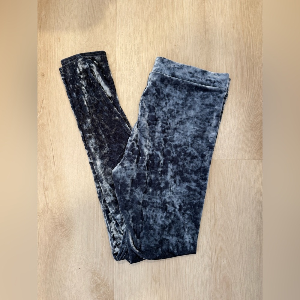 LC Lauren Conrad Charcoal Velvet Women Jeggings